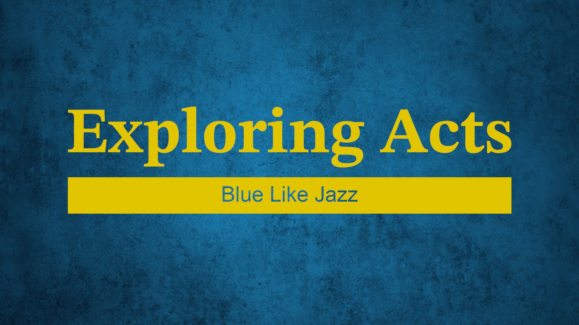 Blue Like Jazz