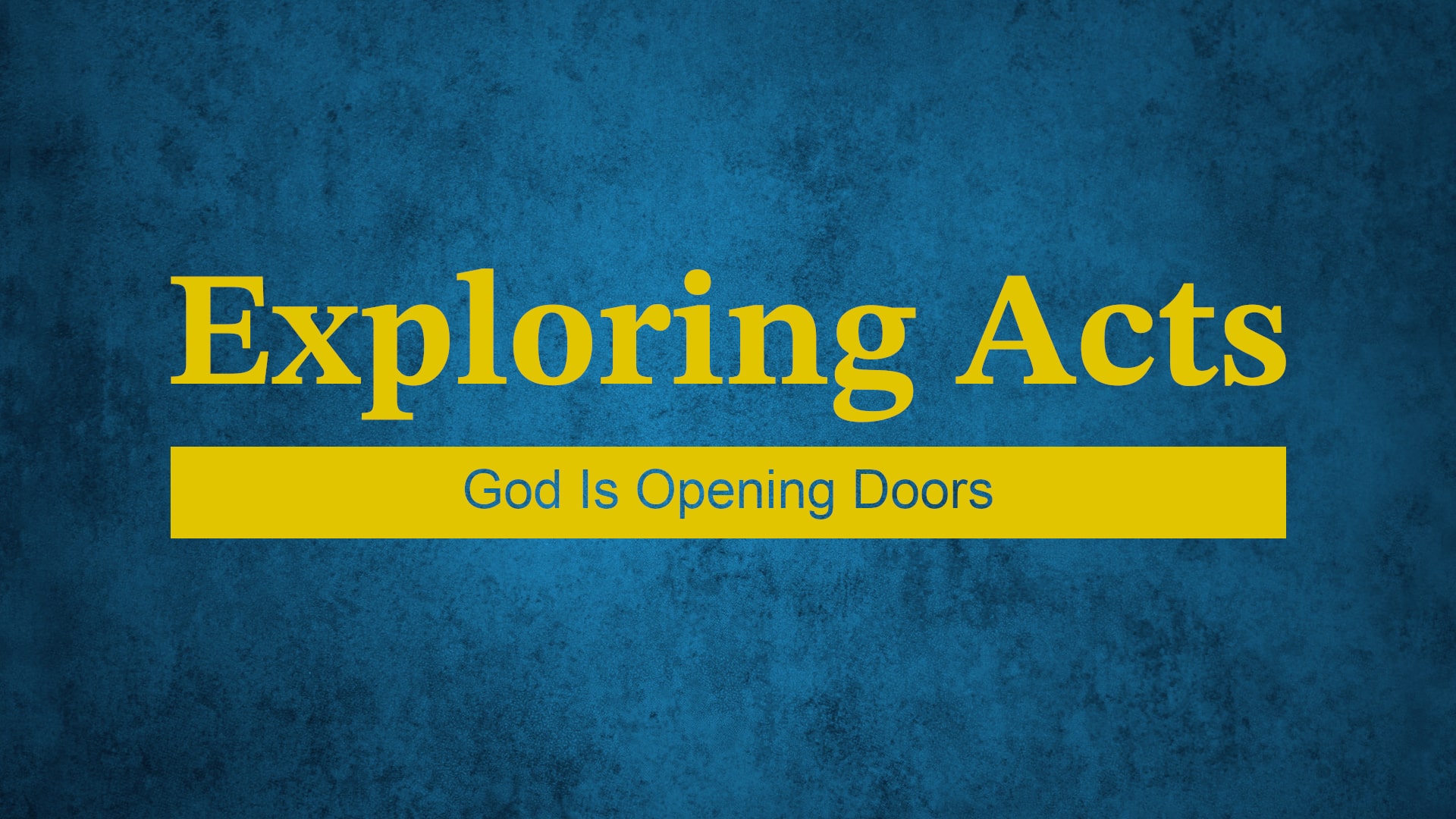 God Is Opening Doors