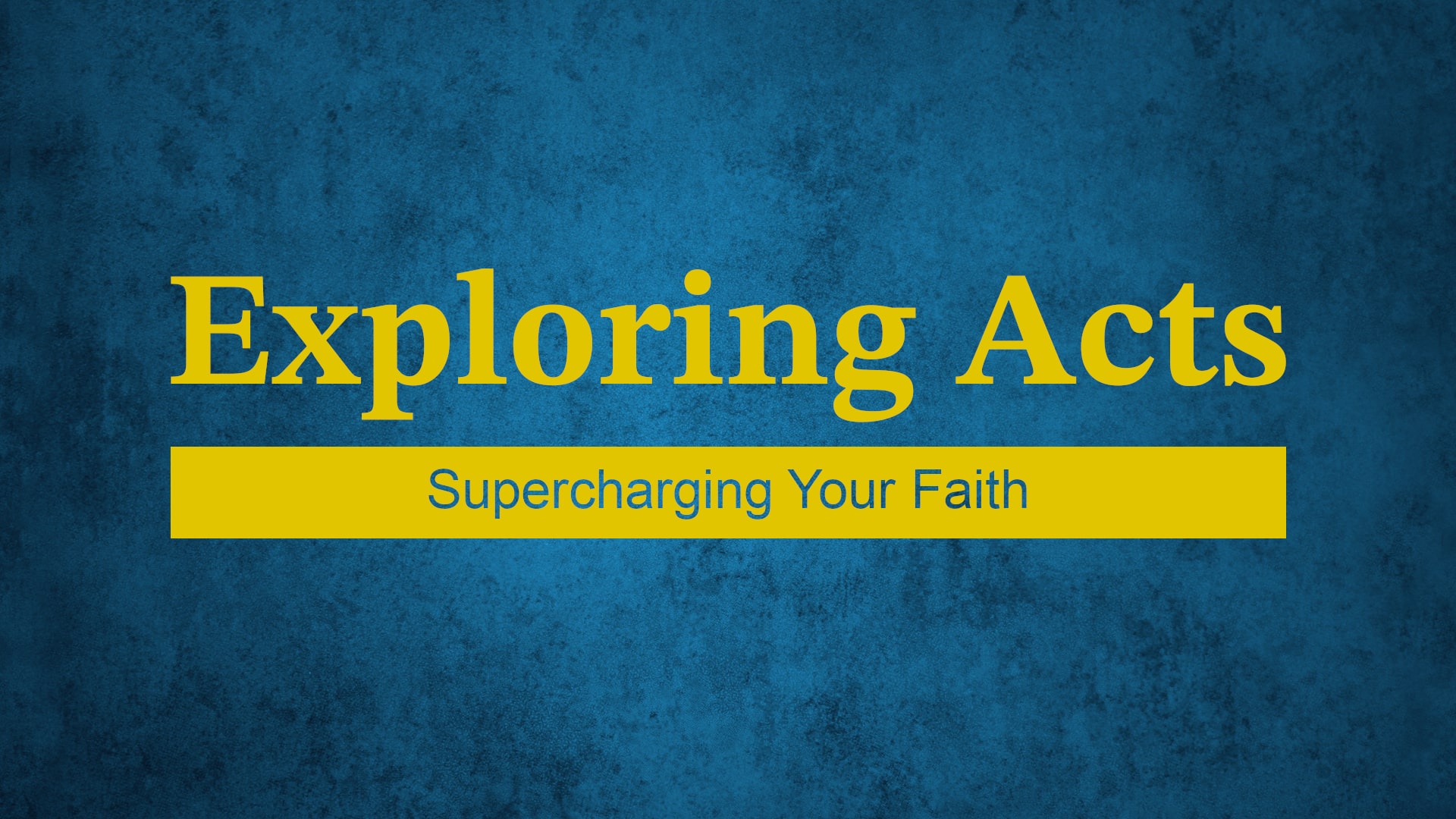 Supercharging Your Faith